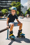 Nijdam Blacktop Game - Skeelers - Verstelbaar - Zwart/Blauw - 37-40