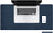 imoshion Bureau Onderlegger - 80 x 40 cm - Hoogwaardig kunstleer - Bureau Accessoires - Bureau Organizer - Antislip Muismat XXL - Inclusief draagriem - Donkerblauw