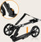 Lionelo Luca - Opvouwbare Scooter - Tot 100 kg - ABEC-7 Lagers - 200 mm Wielen - ShockResist Demping - 3 Hoogte-instellingen - Antislip Platform - Zwart
