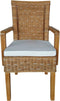 SVJ Eetkamerstoel Rechthoekig - 57 x 54 x 97 cm - Rotan - Bruin