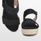 POSH by Poelman CETO - Dames Sandalen - Imitatie suède - Zwart - Maat 38
