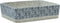 vidaXL - Opzetwasbak - rechthoekig - 46x35,5x13 - cm - keramiek - grijs - en - blauw