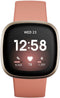 Fitbit Versa 3 - Smartwatch - Ingebouwde GPS en Hartslagmeting - Goud (Roze)