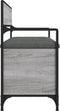 vidaXL - Opbergbankje - 85,5x42x73,5 - cm - bewerkt - hout - grijs - sonoma