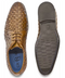 Giorgio Bufalino Lederen Vlechtschoenen - Cognac - maat 47 - Italiaanse stijl & luxe
