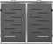 vidaXL - Containerberging - dubbel - 138x77,5x112,5 - cm - roestvrij - staal