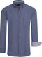 Cappuccino Italia - Heren Overhemden Regular Fit Overhemd Navy Dotted - Blauw - Maat XL
