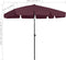 vidaXL - Strandparasol - 200x125 - cm - bordeauxrood
