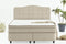 Dreamhouse Marrakech Opberg Boxspring Bed - 180x200 - VELVET BEIGE - Met veel Opbergruimte en Inclusief Hoofdbord.