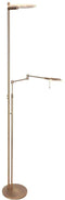 Steinhauer Turound - vloerlamp - 2 lichtpunten - brons - Ø 55cm - LED - 2663BR