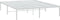 vidaXL - Bedframe - metaal - wit - 140x200 - cm
