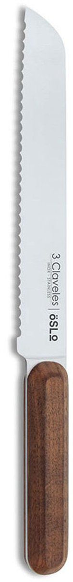 Broodmes 3 Claveles Oslo Roestvrij staal 20 cm