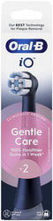 Oral-B iO Gentle Care - Vervangende opzetborstels - Voor gevoelig tandvlees - Zwart (2 stuks)