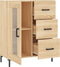 vidaXL - Dressoir - 69,5x34x90 - cm - bewerkt - hout - sonoma - eikenkleurig