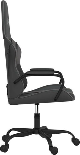 vidaXL - Gamestoel - kunstleer - zwart - en - grijs