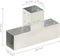 vidaXL - Paalverbinding - T-vorm - 81x81 - mm - gegalvaniseerd - metaal