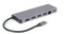Gembird A-CM-COMBO5-05 - USB hub - 1x Ethernet 1Gbps 1x HDMI 3x USB 3.2 type-C - Grijs