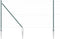 vidaXL - Hekpalen - met - Spits - 13 - st - Ø32 - mm - 140 - cm - Gegalvaniseerd - Staal