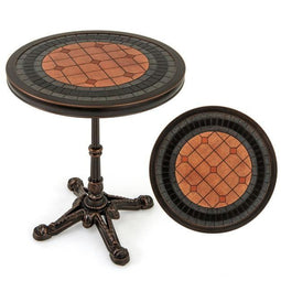 Coast Ronde Bistrotafel - Gietaluminium Tuintafel Ø60,5 x 73 cm - Brons