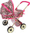 Glam Crew - Poppenwagen Daisy - Luipaardprint - Roze/Goud - Kinderen