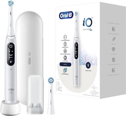 Oral-B iO Series 6 - Elektrische tandenborstel - Interactief display en Bluetooth - Wit (2 opzetborstels)