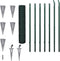 vidaXL - Euro - hek - 10x1,7 - m - groen