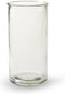 Cilinder 'Chloe' h20 d10 cm - Transparant/Helder/Doorzichtig glas - Bloemen/Boeket vaas - Decoratie