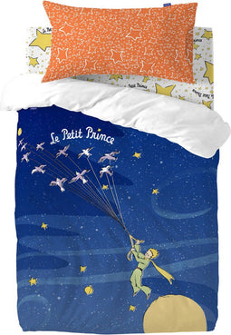 Dekbedovertrek set HappyFriday Le Petit Prince Migration Multicolour Wieg voor baby's 2 Onderdelen