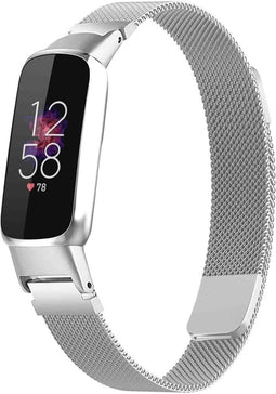 iMoshion Bandje Geschikt voor Fitbit Luxe Maat S - iMoshion Milanees magnetische band - Zilver