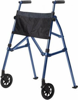 Looprek met 2 wielen - blauw - Fold N Go