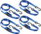 MasterLock Spanbanden - 5m x 25mm - Met Ratel - Blauw - 4 stuks - 4367EURDAT