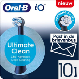 Oral-B iO Series Ultimate Clean - Opzetborstels - Kleurveranderende borstelharen - Zwart (10 stuks)