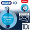 Oral-B iO Series Ultimate Clean - Opzetborstels - Kleurveranderende borstelharen - Zwart (10 stuks)