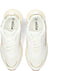 POSH by Poelman CHARLIE Dames Sneakers - Vetersluiting - Wit met panterprint - Maat 37