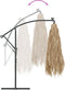 vidaXL - Parasol - met - stalen - paal - 290x290x238 - cm - bruin