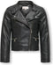 KIDS ONLY Konfreya - Bikerjas - Imitatieleer - Zwart - Maat 152