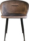 PTMD Eetkamerstoel Move Velvet Bruin 73 x 56 x 55