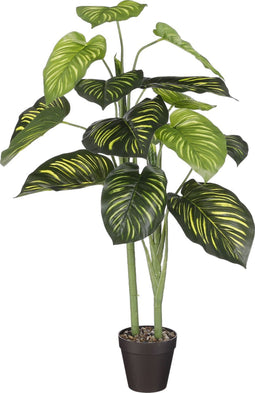 Mica Decorations Caladium Kunstplant - H100 x Ø50 cm - Groen