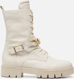 Gabor 92.743 - Veterboots - Leren laarzen met rits - Wit
