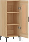 vidaXL - Dressoir - 34,5x34x90 - cm - bewerkt - hout - sonoma - eiken