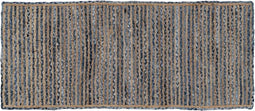 Tapijt Natuurlijk Blauw Katoen Jute 170 x 70 cm