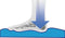 Happy Shoes Gel Slippers - Sloffen - Gelzolen - Blauw Maat 37/38