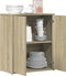 vidaXL - Dressoir - 60x31x70 - cm - bewerkt - hout - sonoma - eikenkleurig