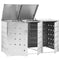 vidaXL - Containerberging - driedubbel - 240 - L - roestvrij - staal