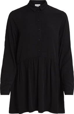 VILA VIDANIA LS TUNICSU - Tunic - LENZING™ ECOVERO™ viscose - Zwart