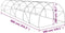 vidaXL - Kas - 27 - m² - 900x300x200 - cm