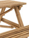 J-Line bank Picknick - bamboe/jute - naturel