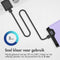 imoshion Powerbank 20000 mAh - Snellader 22.5W - USB-C & USB A - LED indicator - Lila