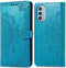 iMoshion Hoesje Geschikt voor Motorola Moto G51 Hoesje Met Pasjeshouder - iMoshion Mandala Bookcase - Turquoise