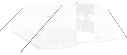 vidaXL - Tuinkas - met - stalen - frame - 24 - m² - 6x4x2 - m - wit